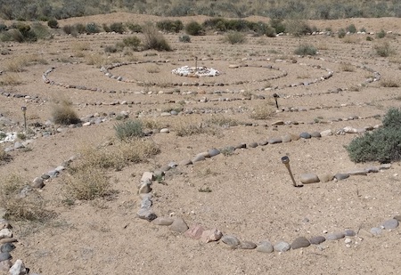 Chakra Vyuha labyrinth in the desert